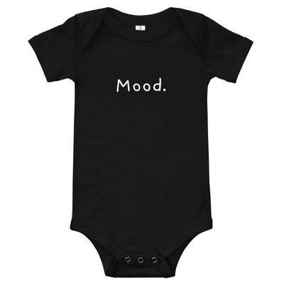 Mood. - Baby Bodysuit - Black - The Sai Life