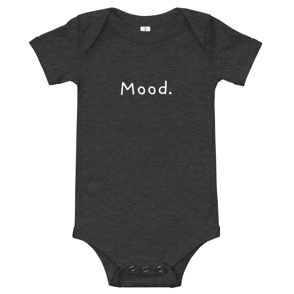 Mood. - Baby Bodysuit - Dark Grey Heather - The Sai Life