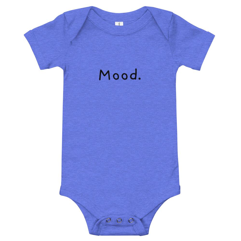 Mood. - Baby Bodysuit - Heather Columbia Blue - The Sai Life