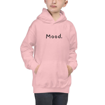 Mood. - Youth Pullover Hoodie - Baby Pink - The Sai Life