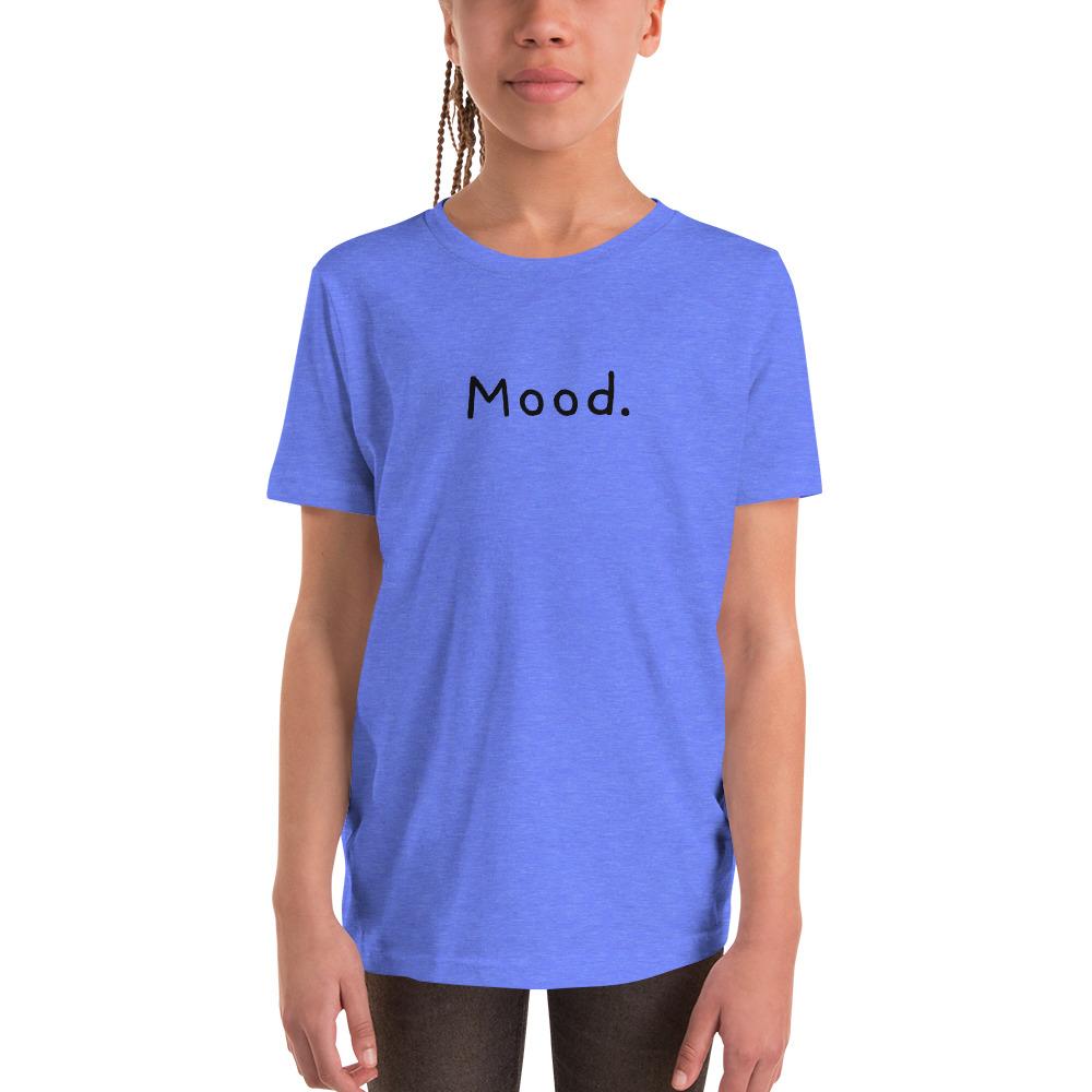 Mood. - Youth T-Shirt - Heather Columbia Blue - The Sai Life