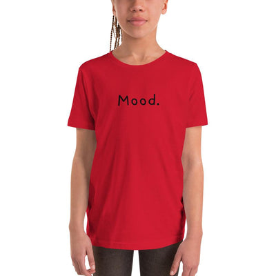 Mood. - Youth T-Shirt - Red - The Sai Life
