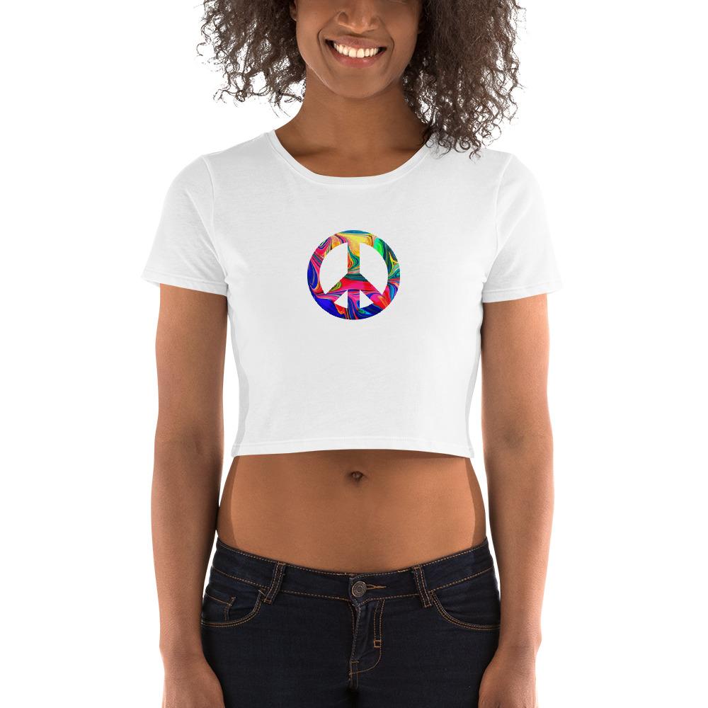Peace Tie Dye - Women's Crop Top - - The Sai Life