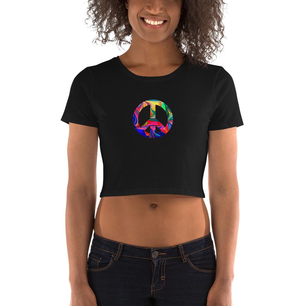 Peace Tie Dye - Women's Crop Top - - The Sai Life