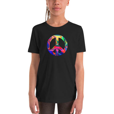 Peace Tie Dye - Youth T-Shirt - Black - The Sai Life