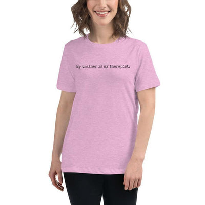 Trainer Therapist - Women's Relaxed T-Shirt - Heather Prism Lilac - The Sai Life