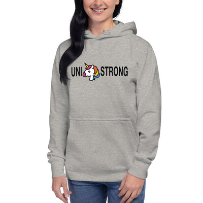 Uni Strong - Unisex Pullover Hoodie - Carbon Grey - The Sai Life