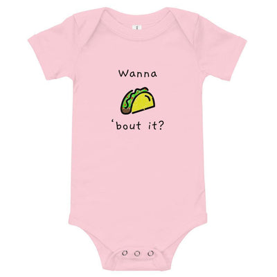 Wanna Taco 'Bout It - Baby Bodysuit - Pink - The Sai Life