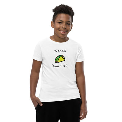 Wanna Taco 'Bout It - Youth T-Shirt - White - The Sai Life