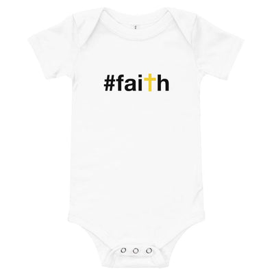 #faith - Baby Bodysuit - White - The Sai Life