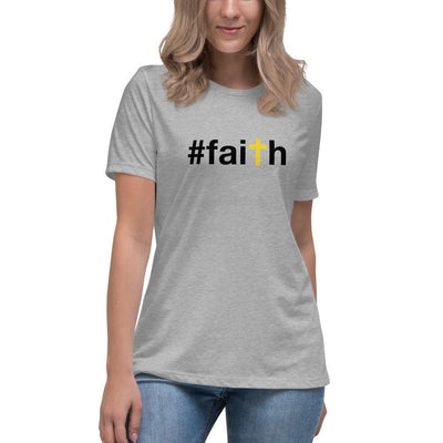 #faith - Women's Relaxed T-Shirt - Athletic Heather - The Sai Life