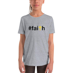 #faith - Youth T-Shirt - Athletic Heather - The Sai Life
