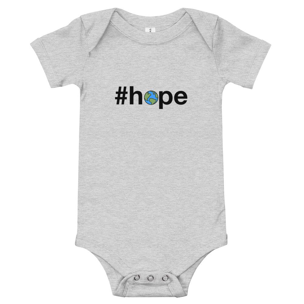 #hope - Baby Bodysuit - Athletic Heather - The Sai Life