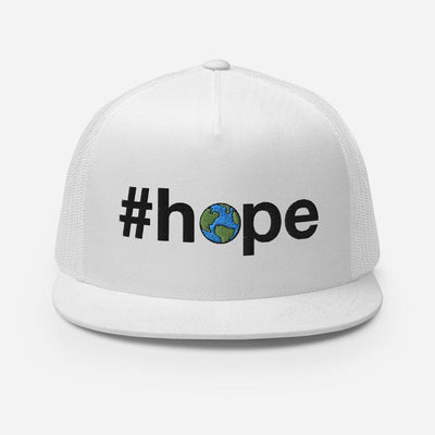 #hope - Trucker Hat - All White - The Sai Life
