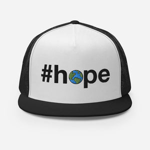 #hope - Trucker Hat - Black/ White/ Black - The Sai Life