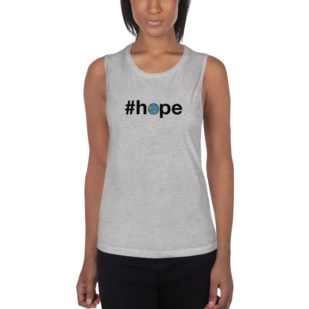 #hope - Women's Muscle Tank - Athletic Heather - The Sai Life