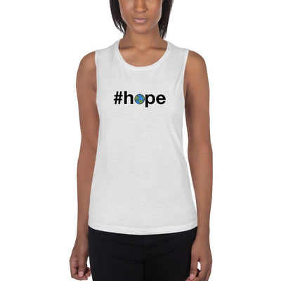 #hope - Women's Muscle Tank - White - The Sai Life