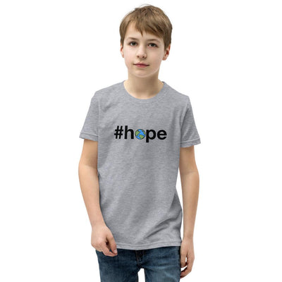 #hope - Youth T-Shirt - Athletic Heather - The Sai Life