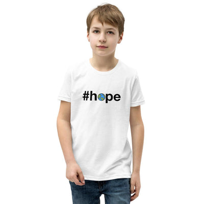 #hope - Youth T-Shirt - White - The Sai Life