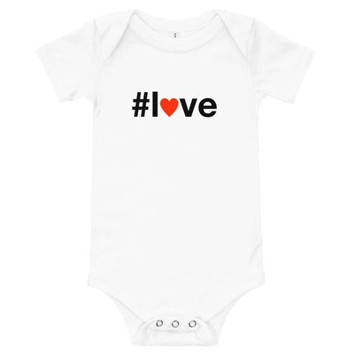 #love - Baby Bodysuit - White - The Sai Life