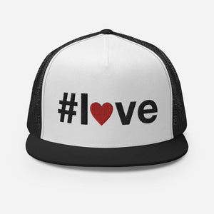 #love - Trucker Hat - Black/ White/ Black - The Sai Life