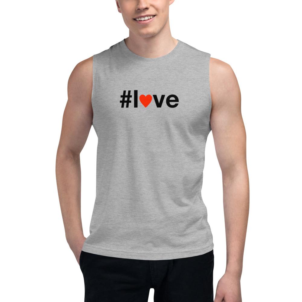 #love - Unisex Muscle Tank - Athletic Heather - The Sai Life
