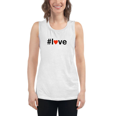 #love - Women's Muscle Tank - White - The Sai Life
