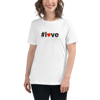 #love - Women's Relaxed T-Shirt - White - The Sai Life