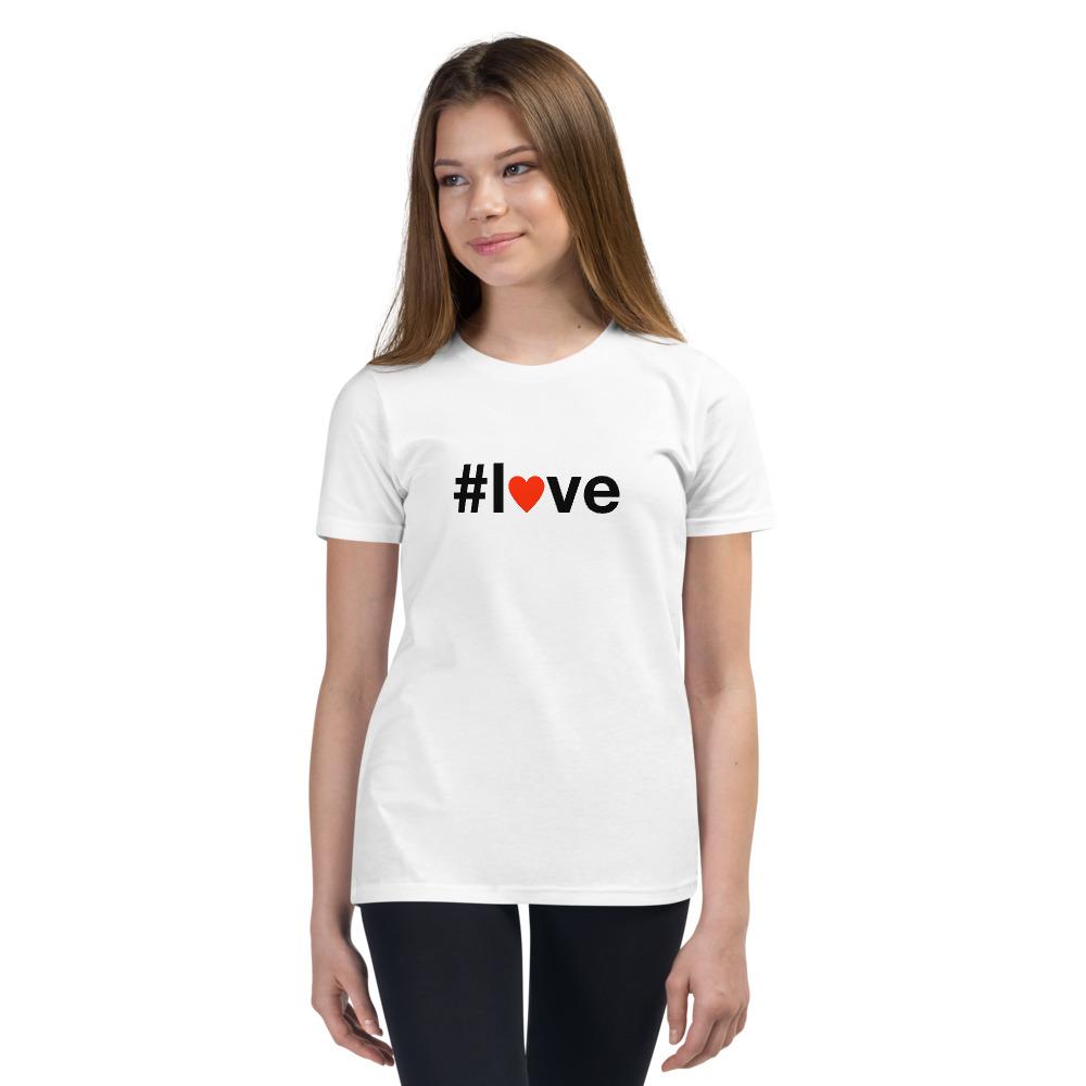 #love - Youth T-Shirt - White - The Sai Life